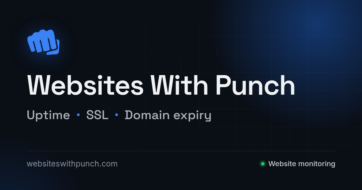 Websites With Punch screenshot 1 of 1