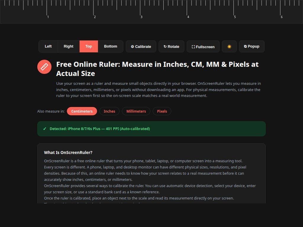 OnScreenRuler screenshot 1 of 1